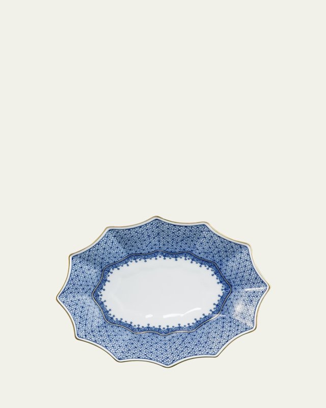 Blue Lace 12-Sided Lobed Small Tray